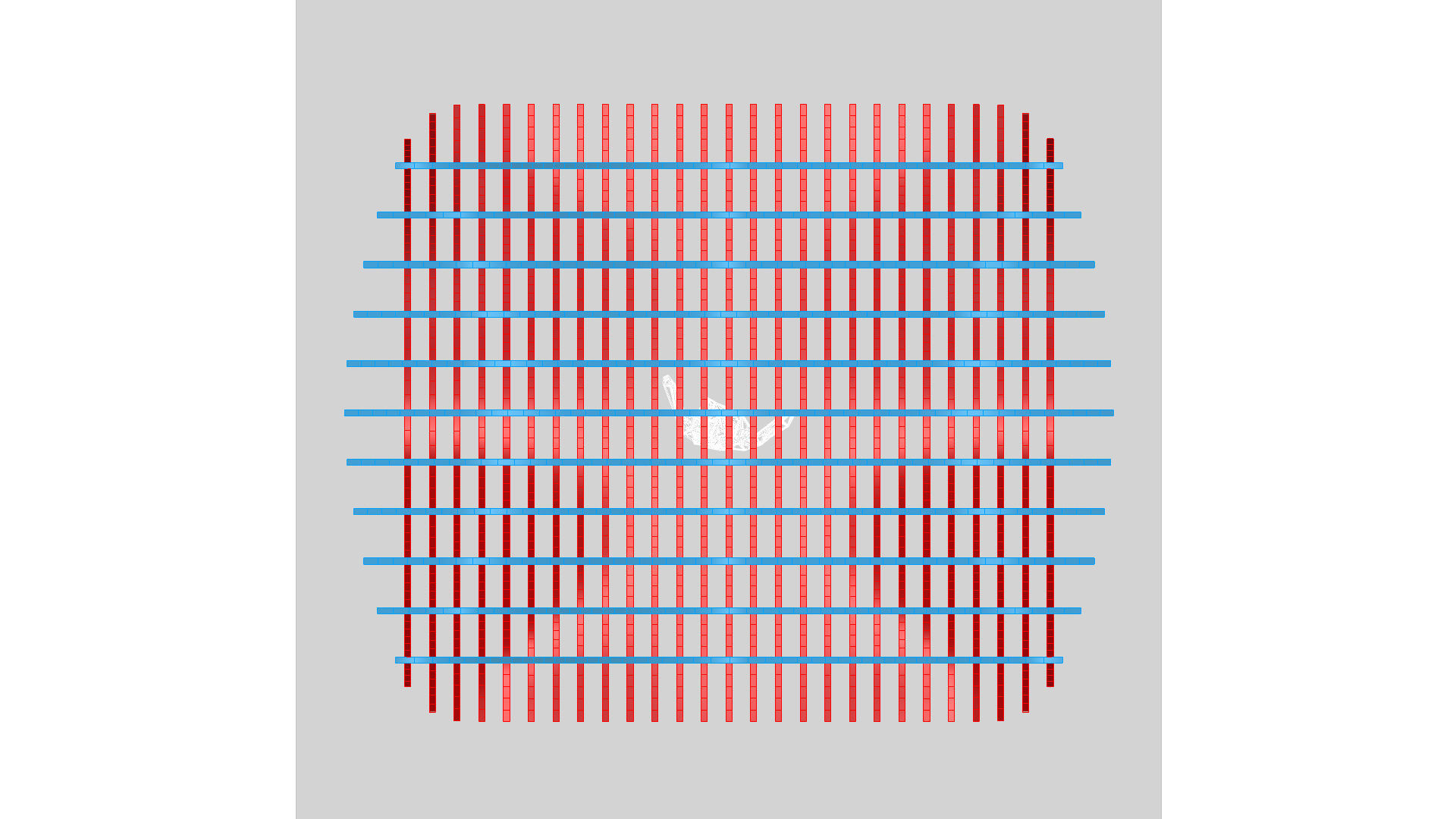 Wavy Pergola Waffle Structure 3D model_49