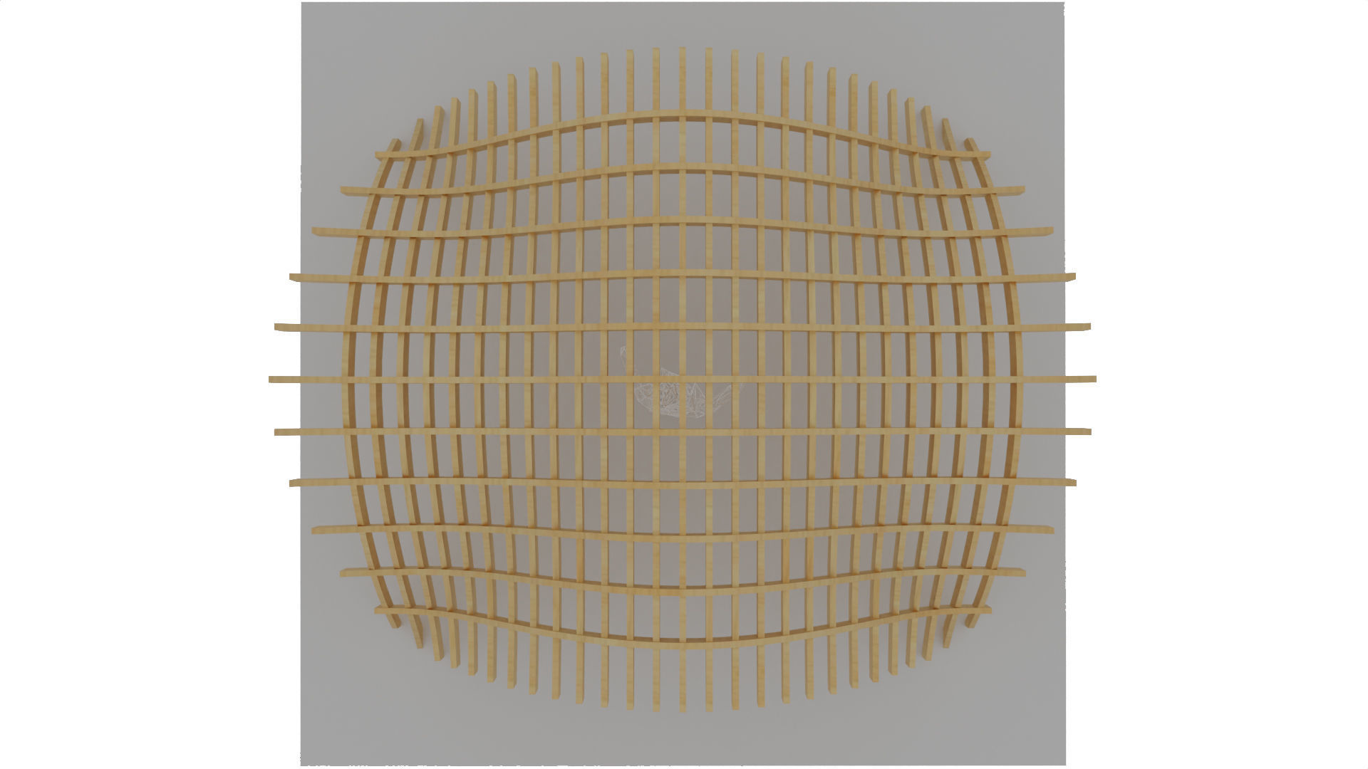 Wavy Pergola Waffle Structure 3D model_7