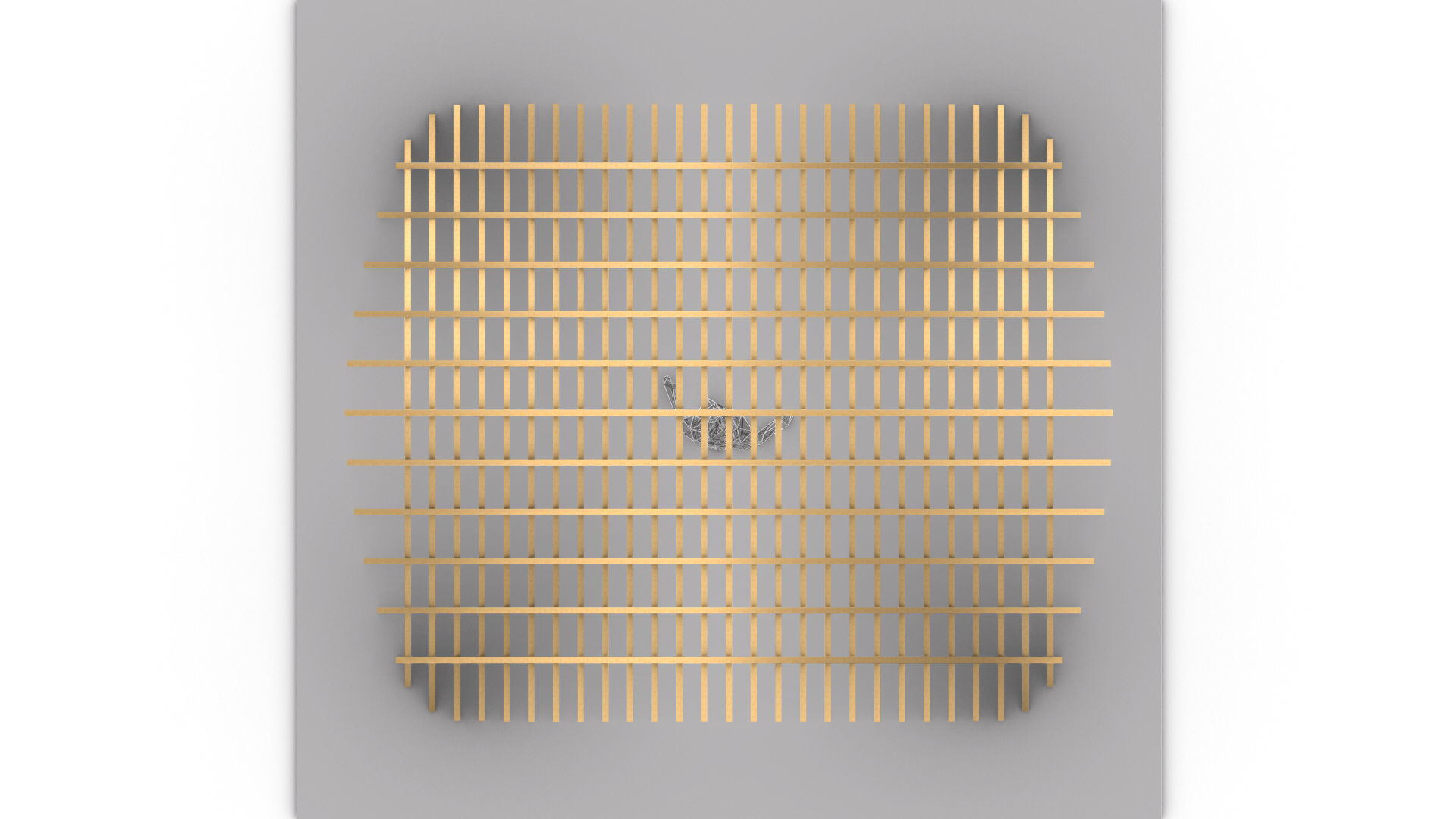 Wavy Pergola Waffle Structure 3D model_27