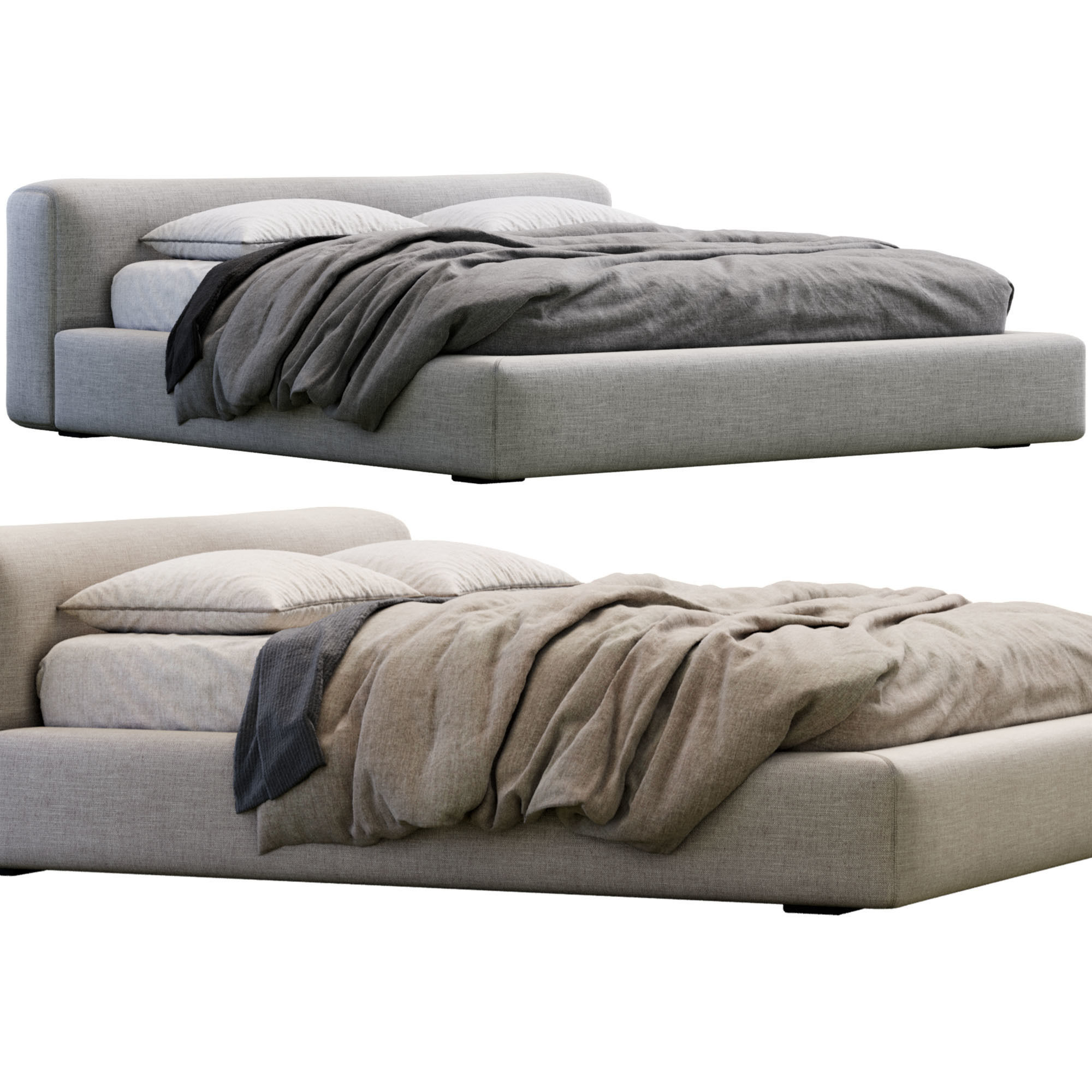 Bed Kubic 3D model_2