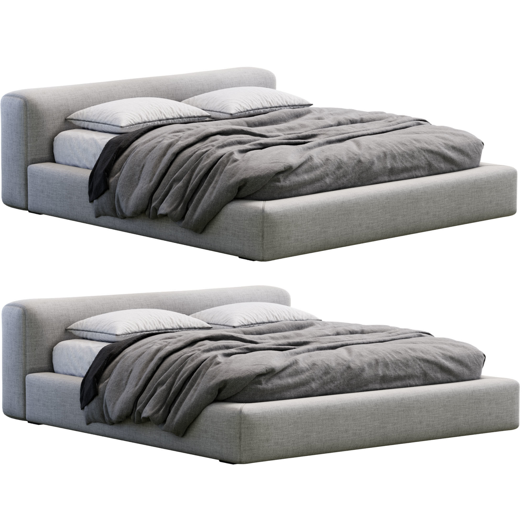 Bed Kubic 3D model_3