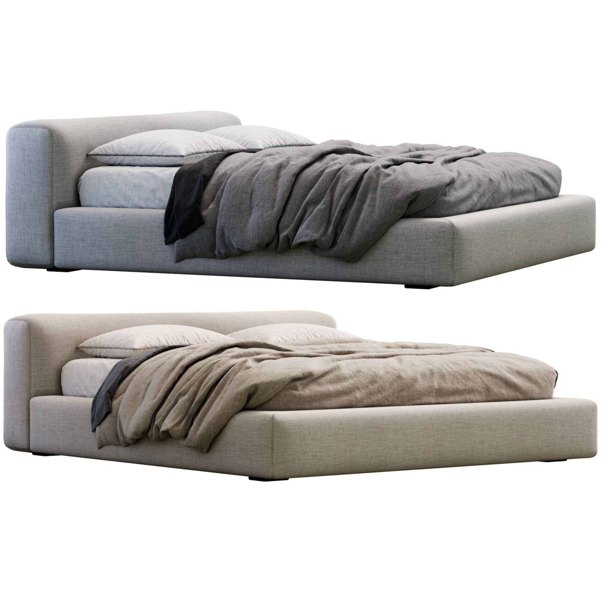 Bed Kubic 3D model_1