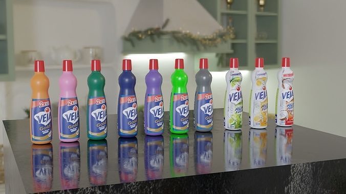 See multipurpose 500ml in various colors Low-poly 3D model