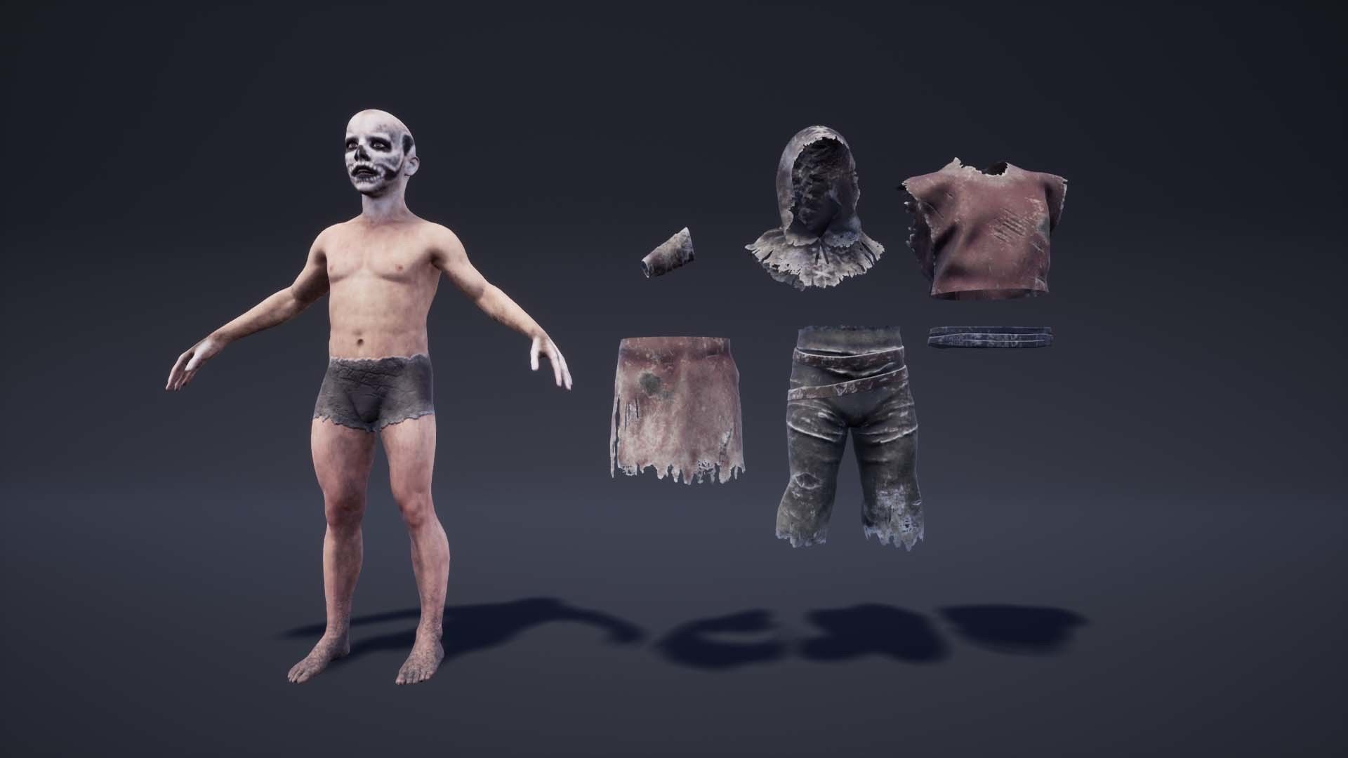 Primitive Characters Pack Low-poly 3D model_28
