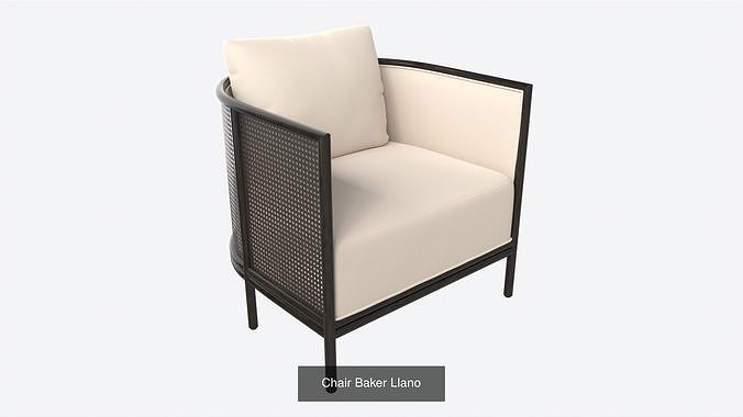 Baker 3D Model Furniture Collection PBR 3D Model Pack 6