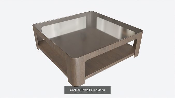 Baker 3D Model Furniture Collection PBR 3D Model Pack 7