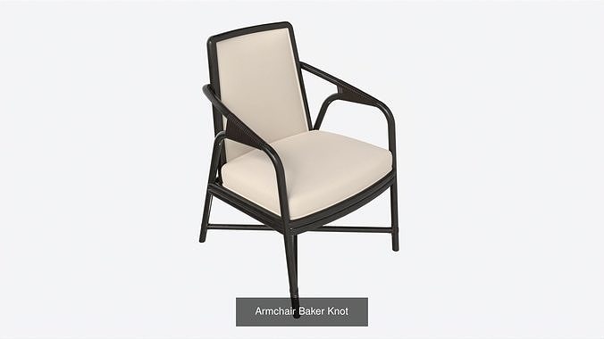 Baker 3D Model Furniture Collection PBR 3D Model Pack 2