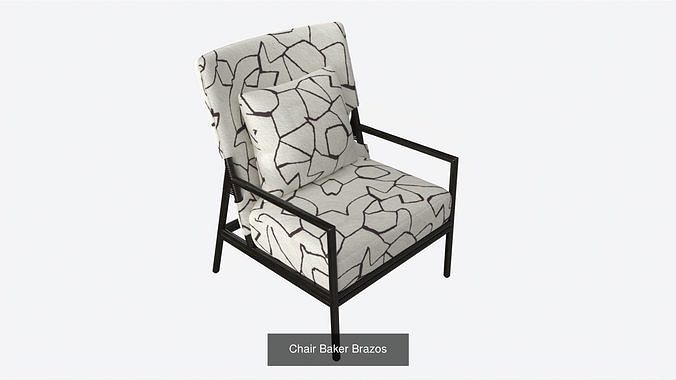 Baker 3D Model Furniture Collection PBR 3D Model Pack 5