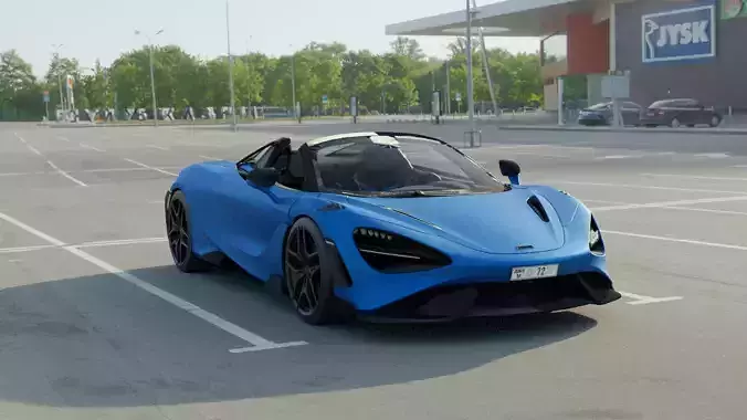McLaren 765LT Spider Rigged