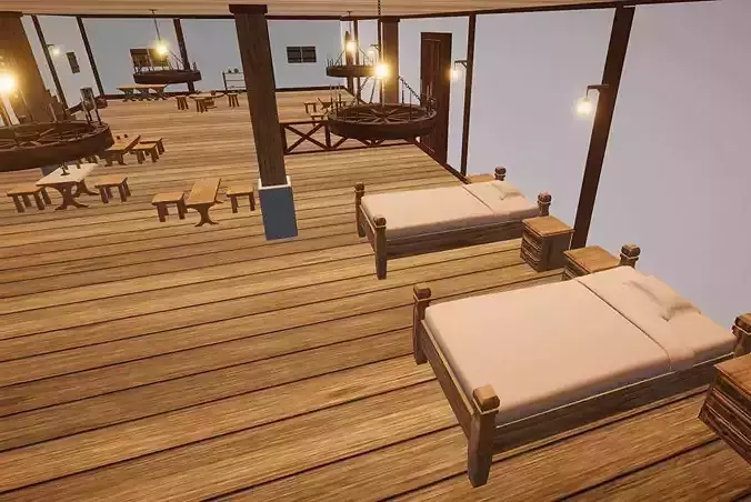 Stylized Medieval Inn Pack