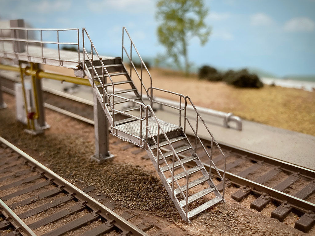 DET-0024 Service walkways steel H0-scale 26 items 3D print model_16