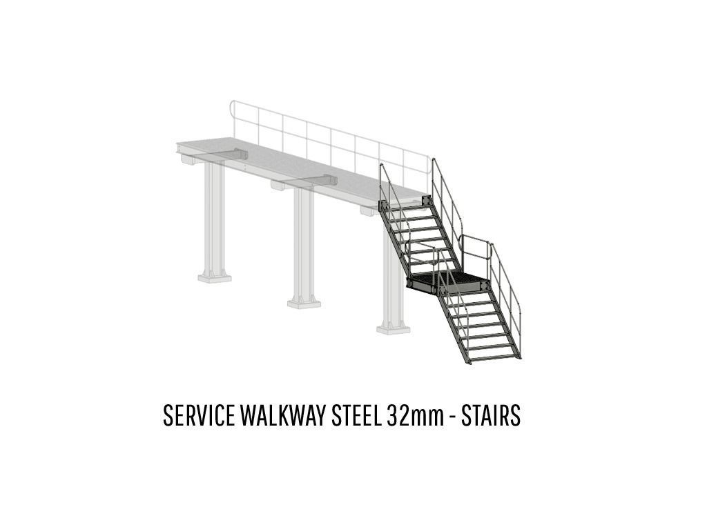 DET-0024 Service walkways steel H0-scale 26 items 3D print model_15
