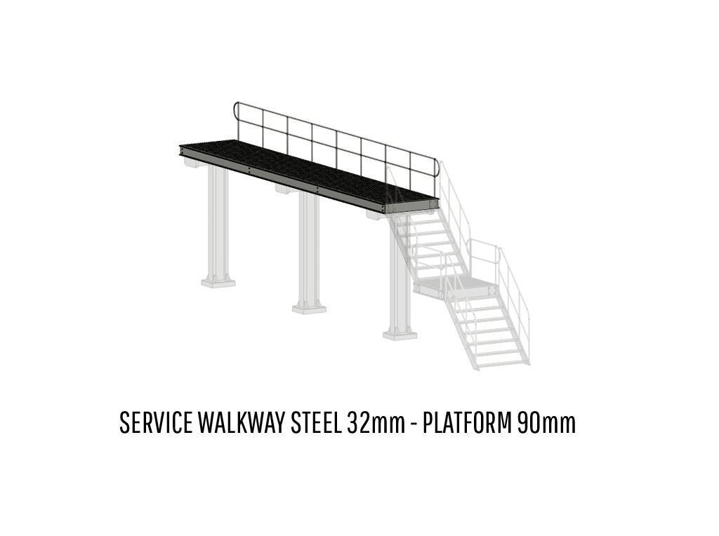 DET-0024 Service walkways steel H0-scale 26 items 3D print model_14