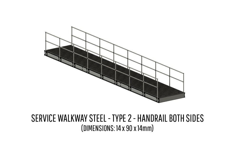DET-0024 Service walkways steel H0-scale 26 items 3D print model_6