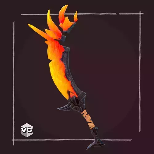 Magma Sword - Game Ready -