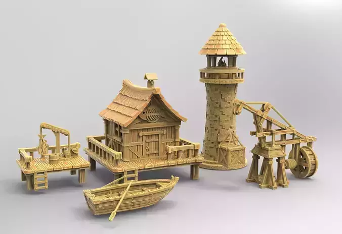 Old Harbour  3D print model
