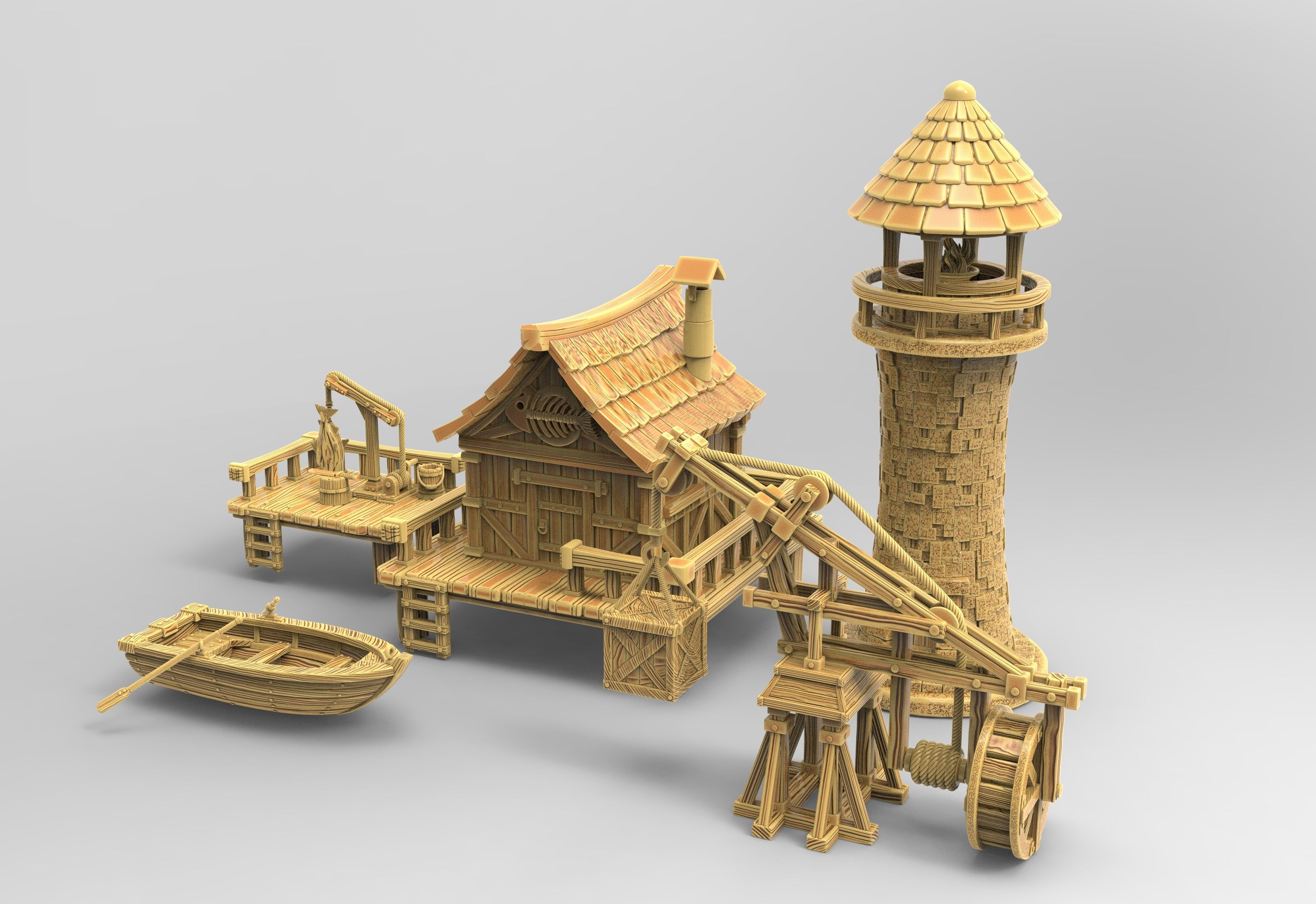 Old Harbour  3D print model_1