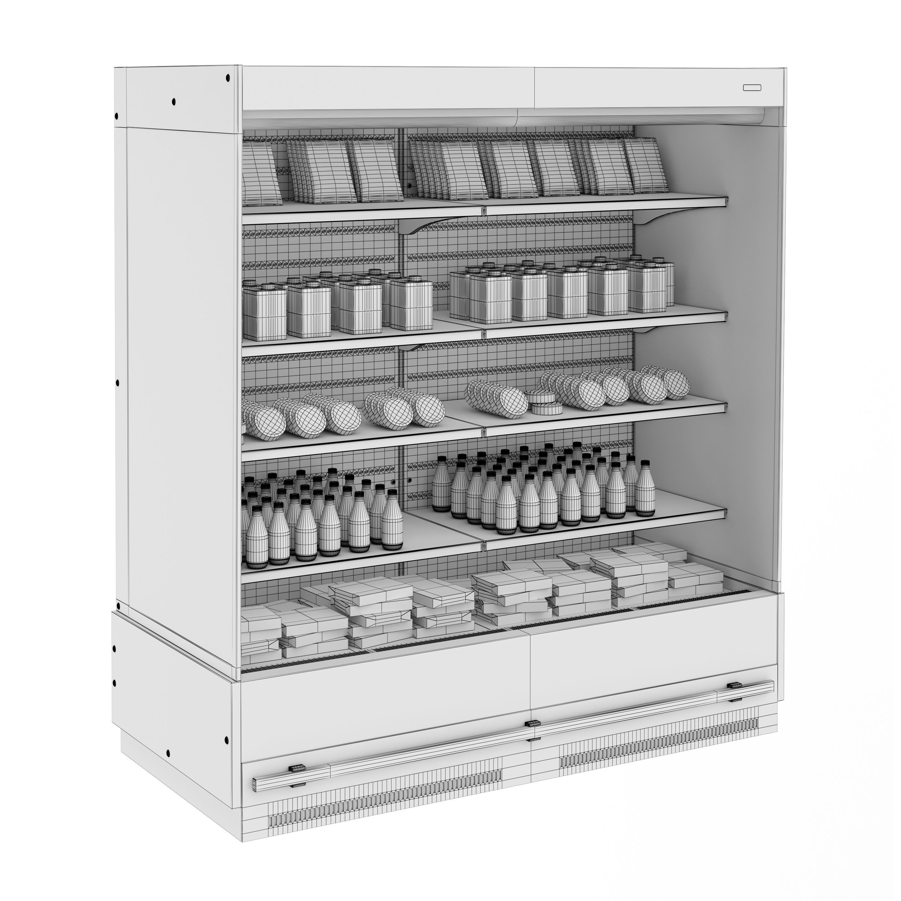 Vertical multi-deck cabinet Lisbona 2 3D model_4
