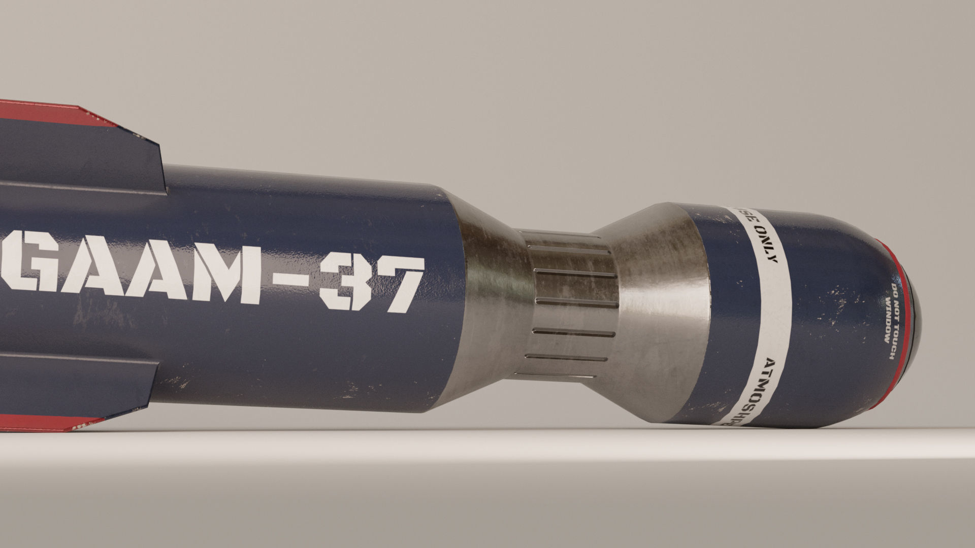 LGAAM Missile Low-poly 3D model_5