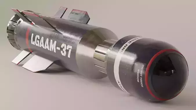 LGAAM Missile Low-poly 3D model