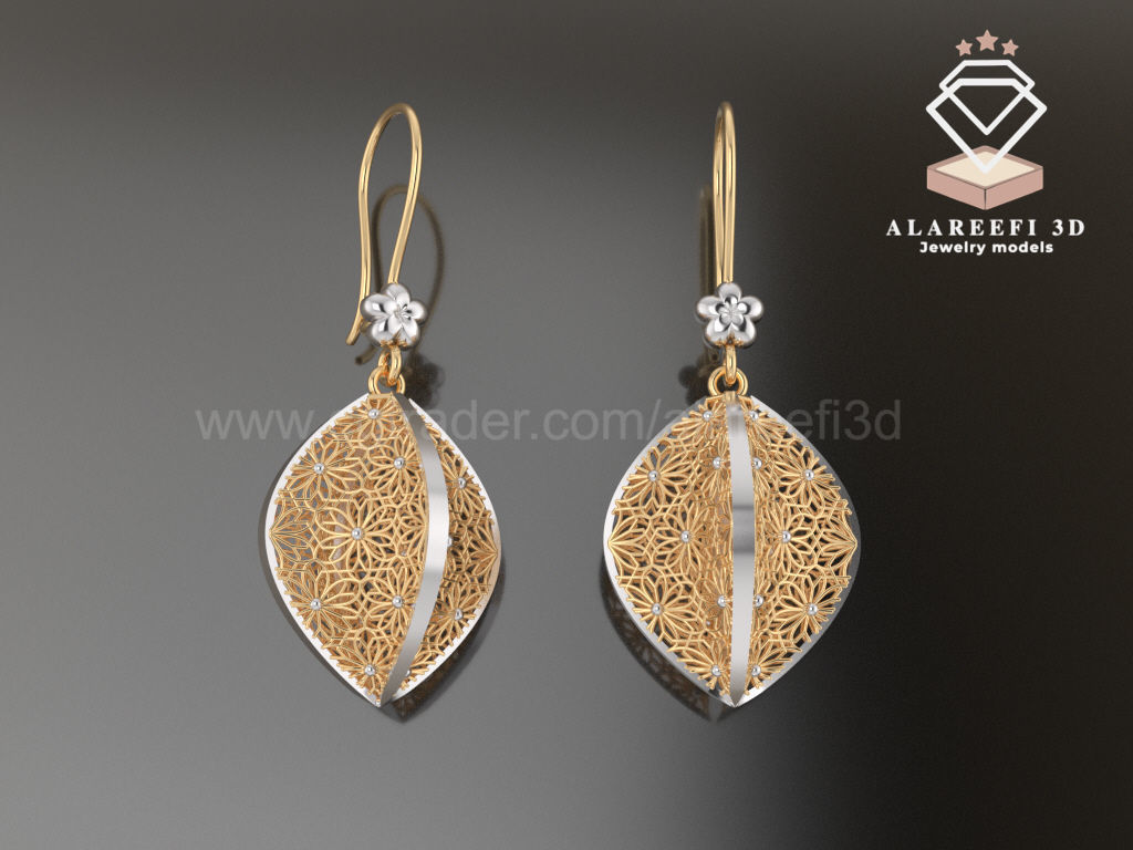 Collection 2   -12 Turkish Earrings Exclusive for the first time 3D print model_7