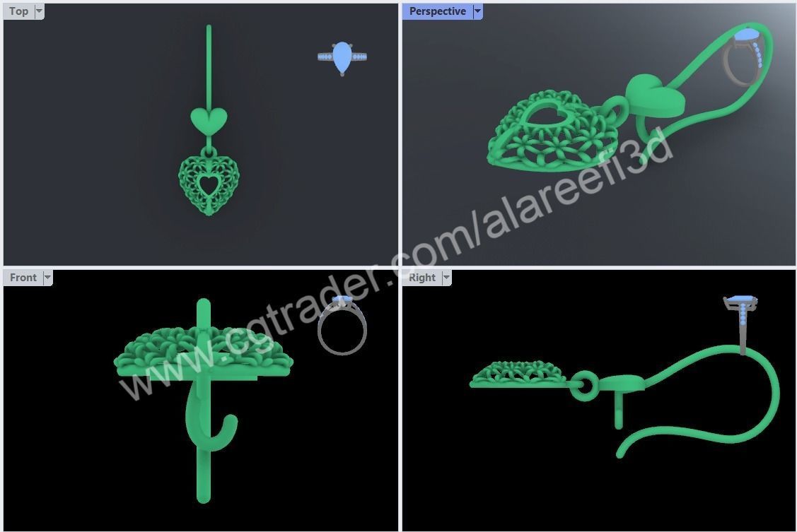 Collection 2   -12 Turkish Earrings Exclusive for the first time 3D print model_17