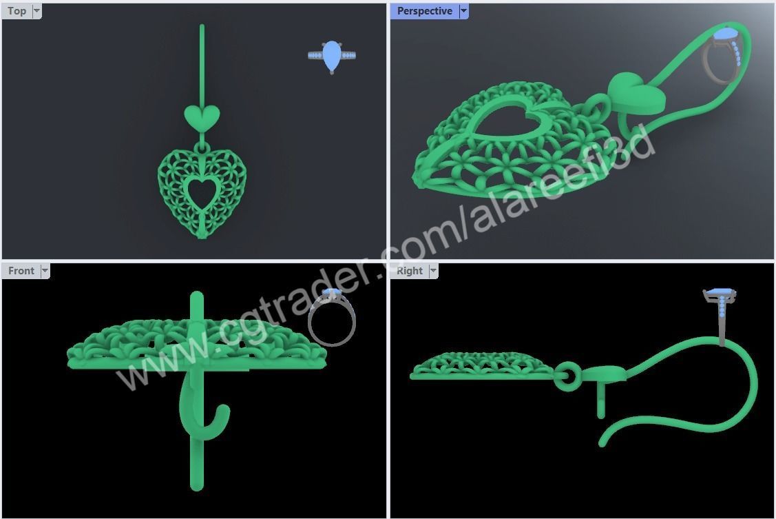 Collection 2   -12 Turkish Earrings Exclusive for the first time 3D print model_18