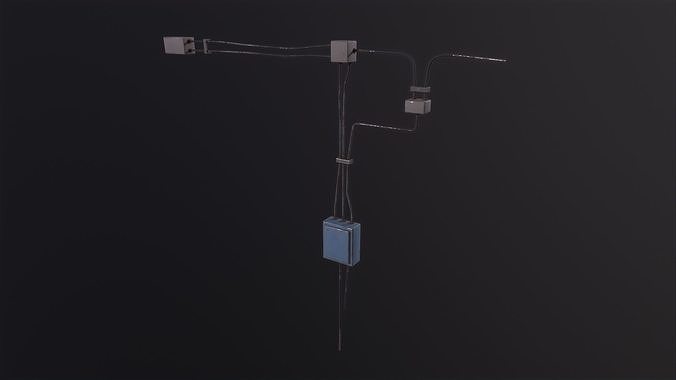 Elektric Box 3D Model Low-poly 3D model