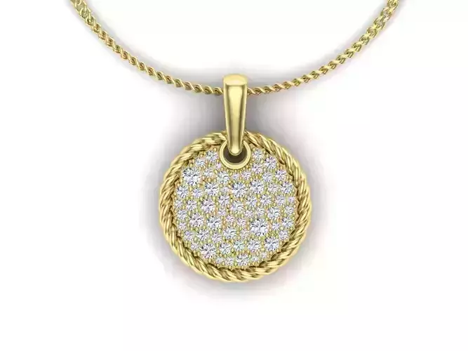 simple diamond pendant 