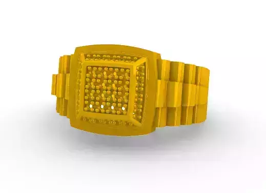 Anillo De Hombre Reloj Ring Man Watch SM