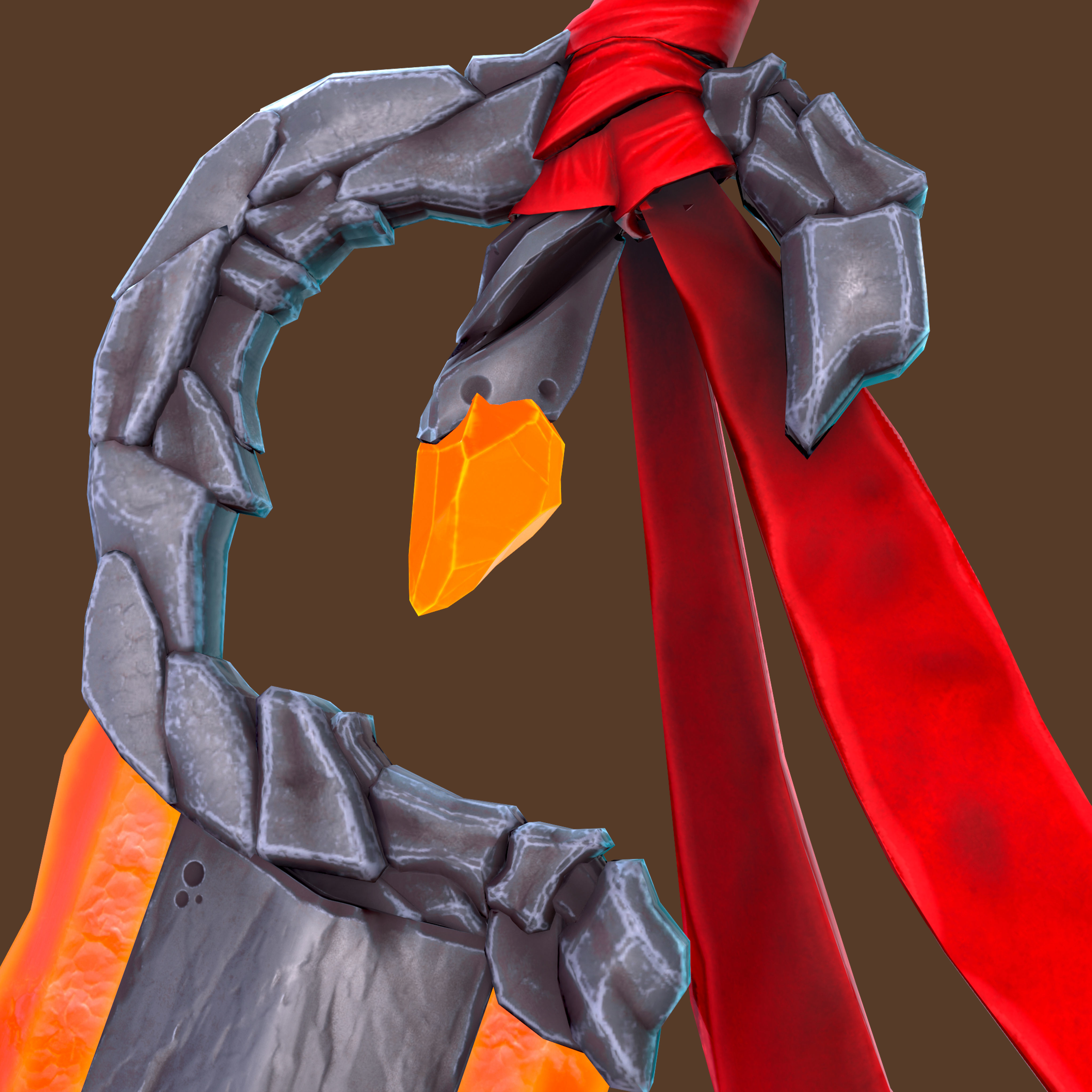 Phoenix Sword - Game Ready -  Low-poly 3D model_3