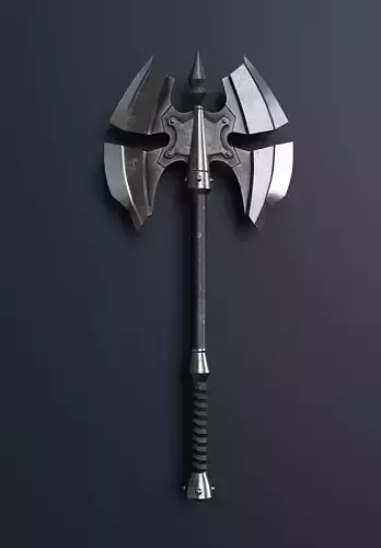 Simple ax in fantasy style 011