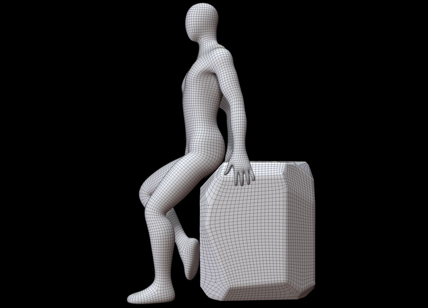 Mannequin Male 3D model_16
