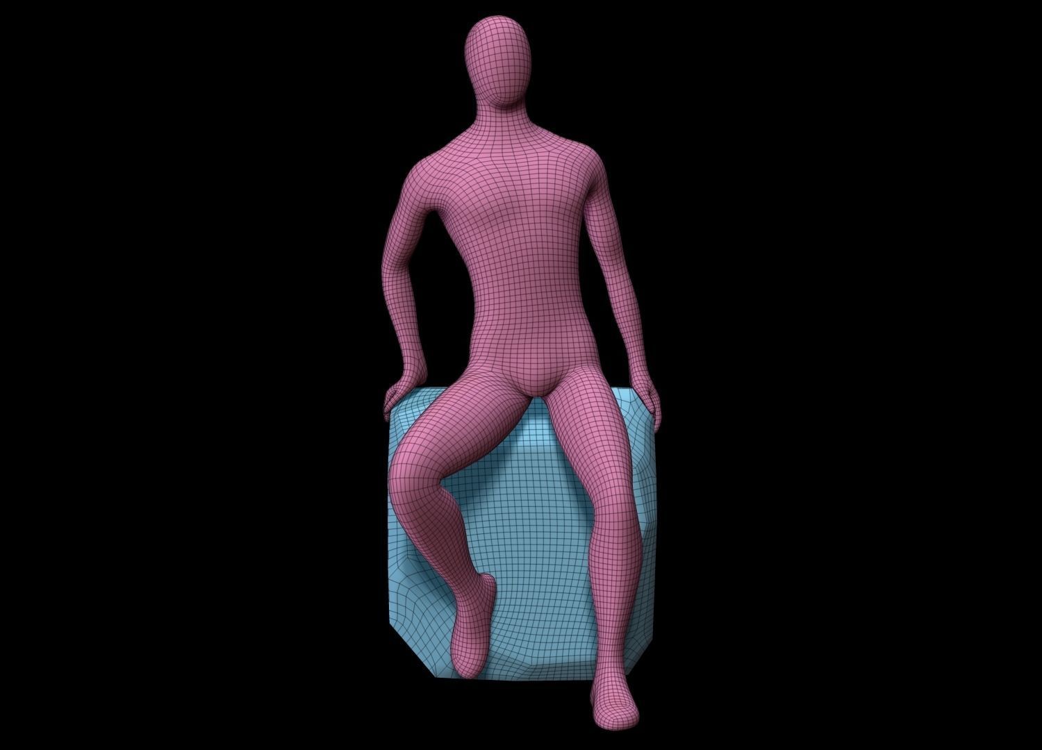 Mannequin Male 3D model_20