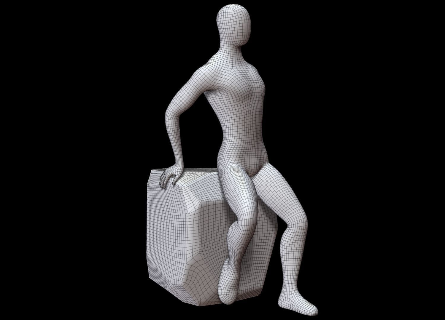 Mannequin Male 3D model_11