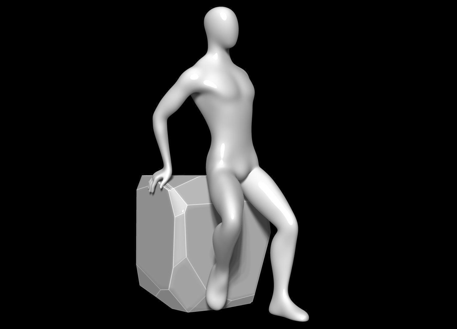 Mannequin Male 3D model_1