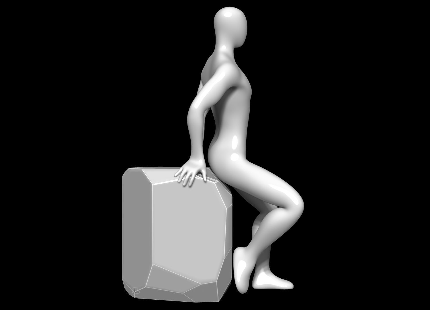 Mannequin Male 3D model_2