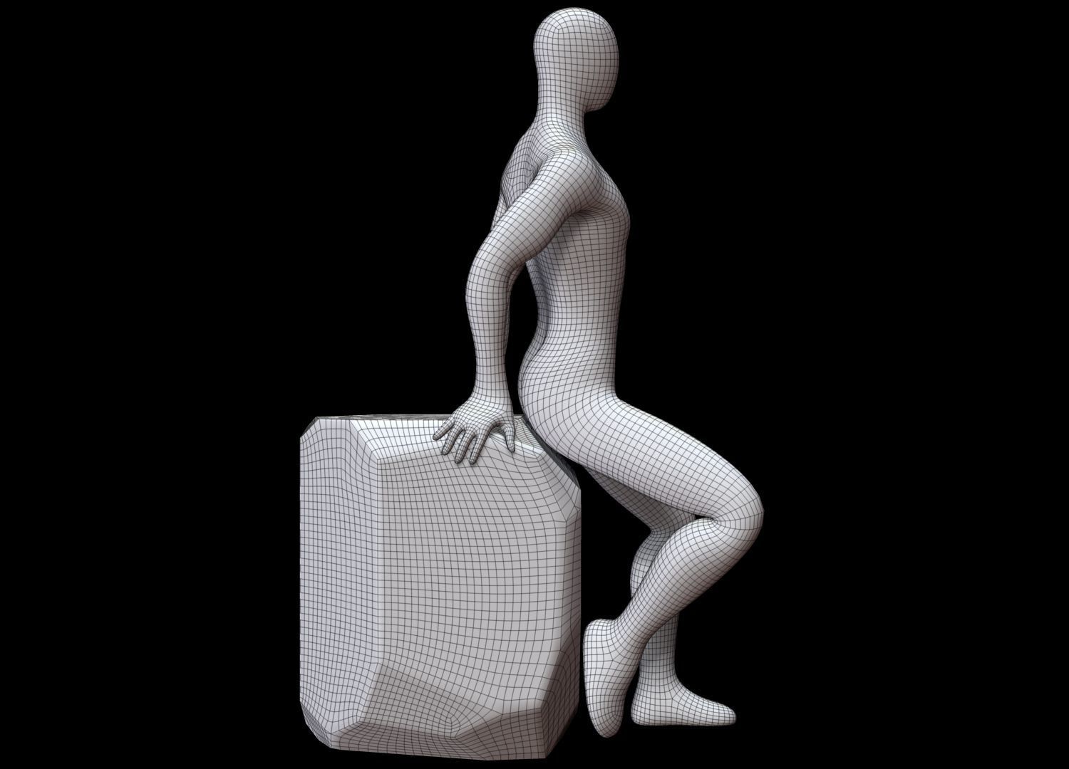 Mannequin Male 3D model_12