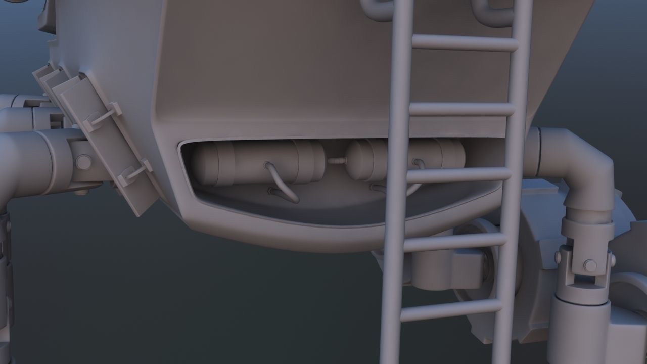 Futuristic Mars Rover 3D model_27