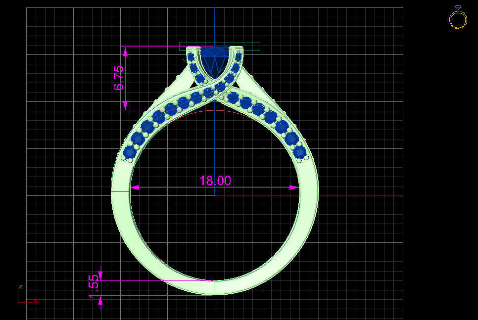 trellis style ring 3D print model_4