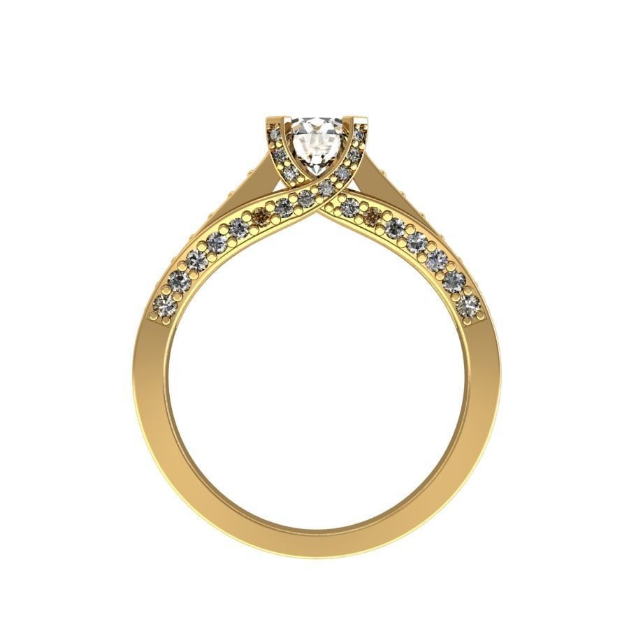 trellis style ring 3D print model_2