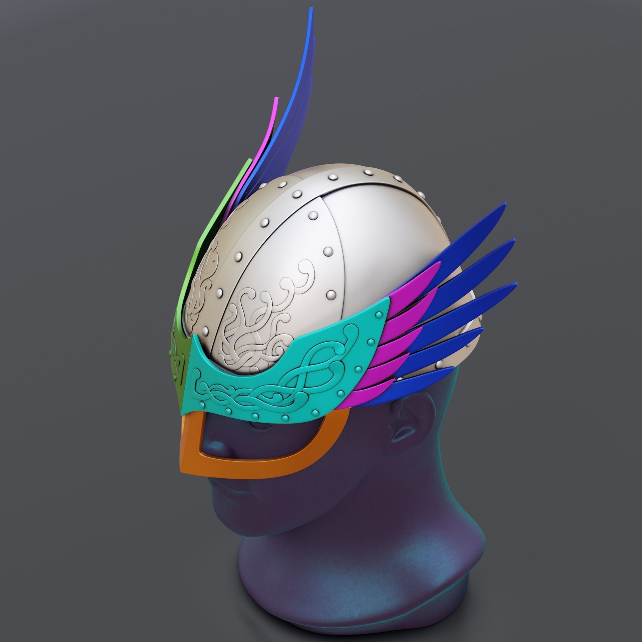Prince Canute Helmet 3D print model_10