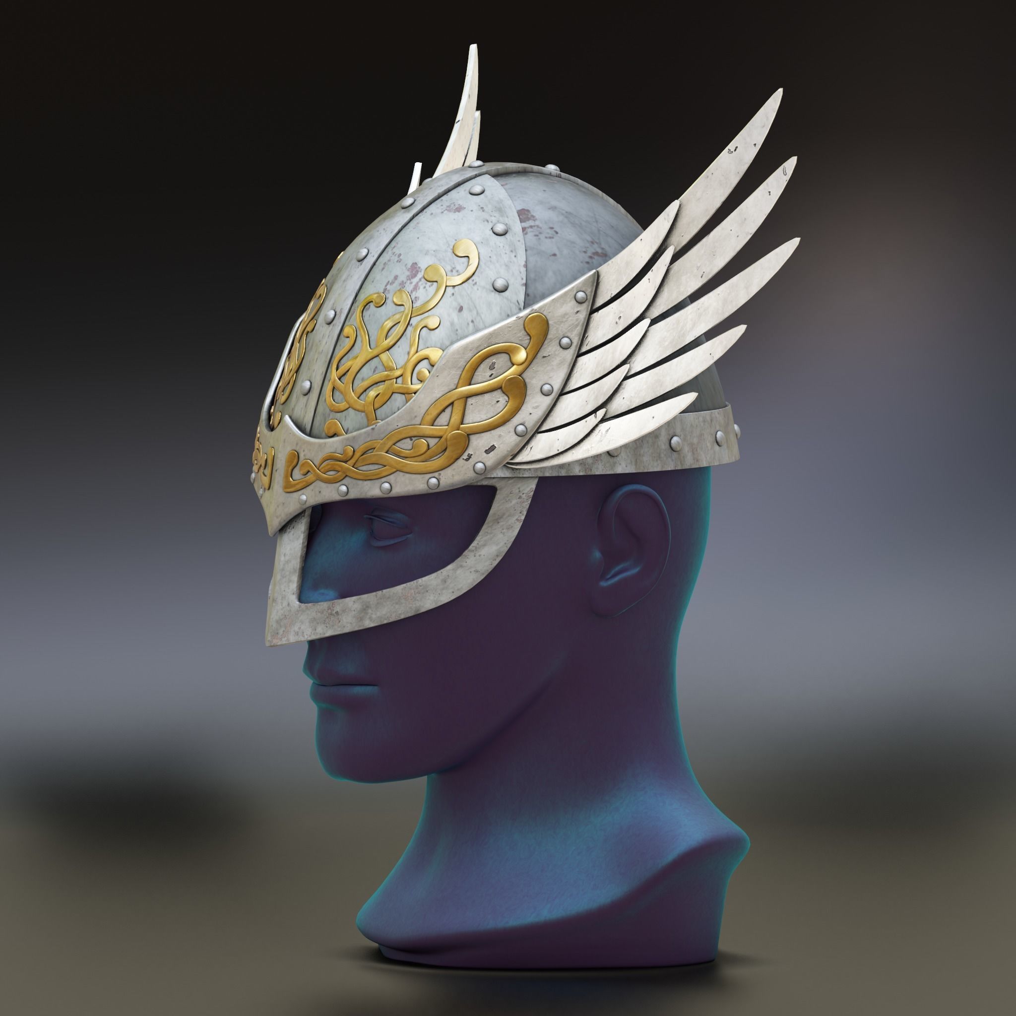 Prince Canute Helmet 3D print model_3