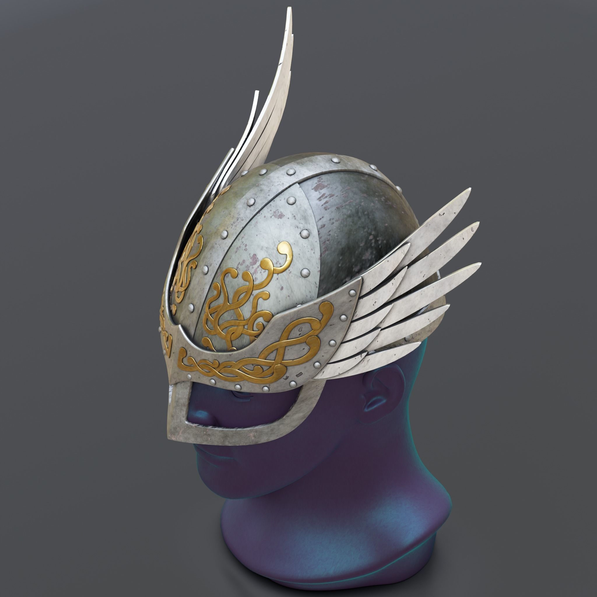 Prince Canute Helmet 3D print model_7
