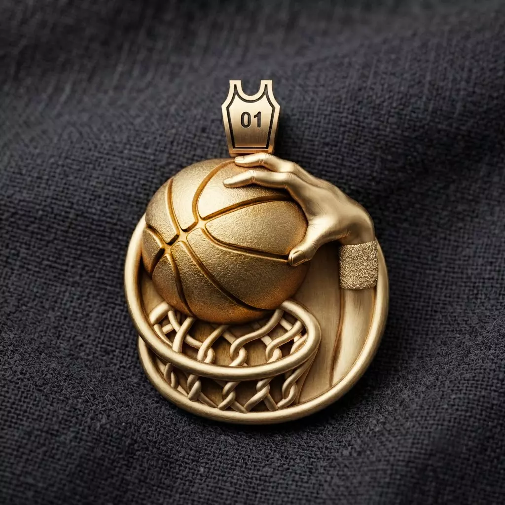 Basketball Pendant 3D print model