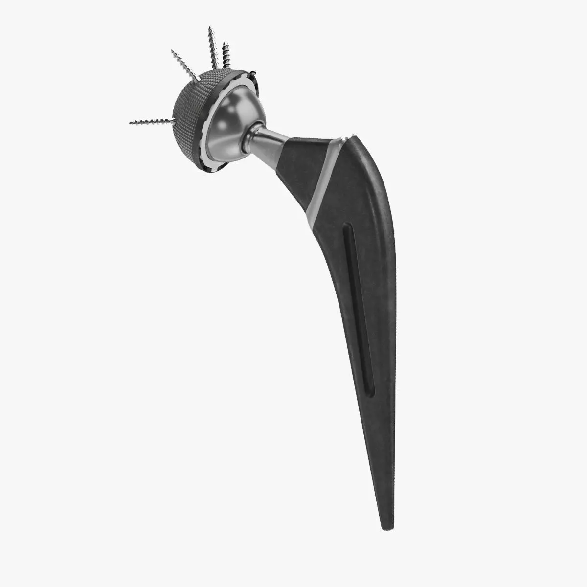 Hip Implant Low-poly 3D model_0