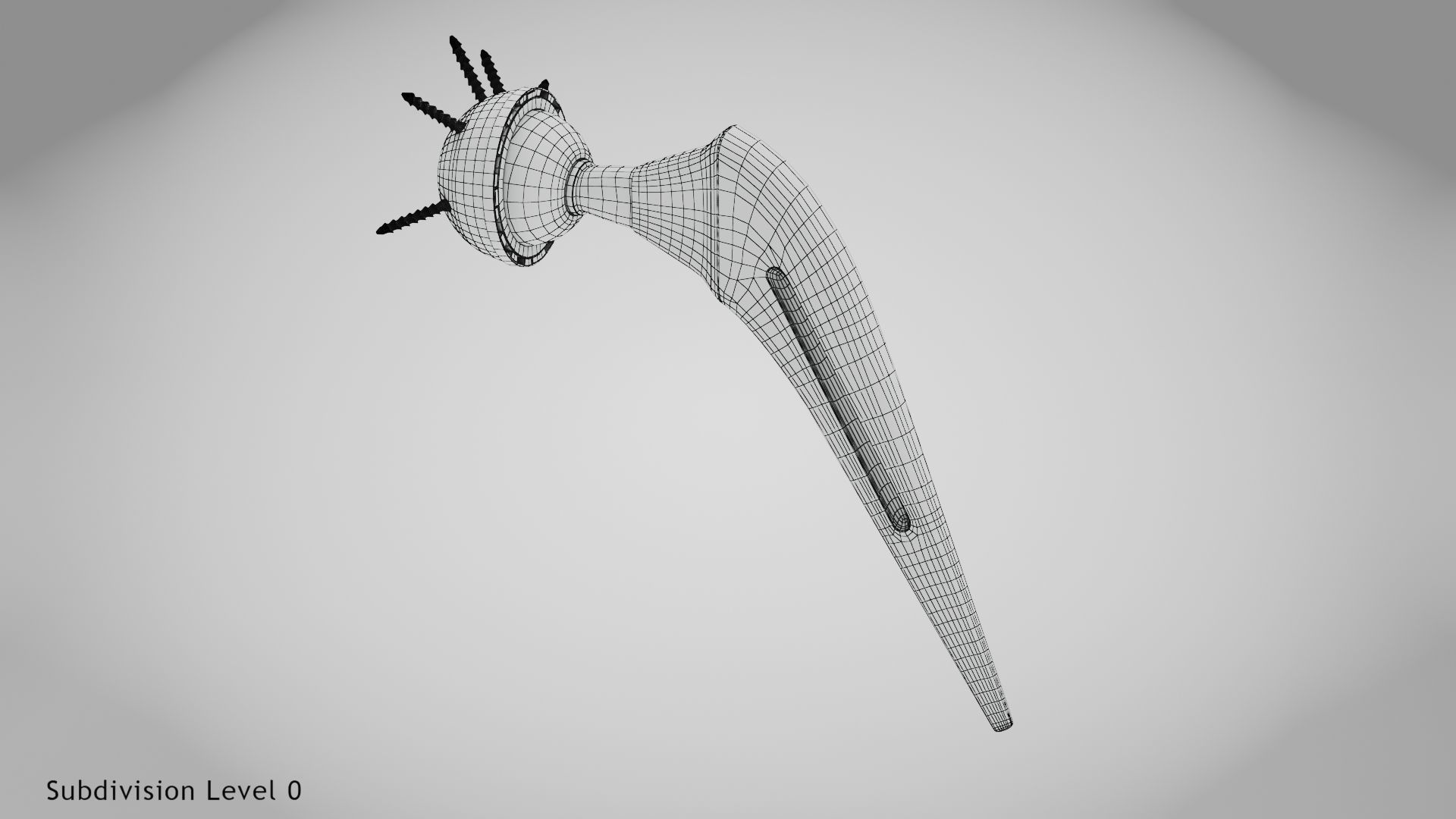 Hip Implant Low-poly 3D model_18