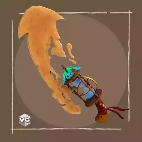  Sandstorm Sword - Game Ready - 