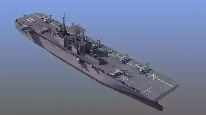 LHA6 USS America  3D model