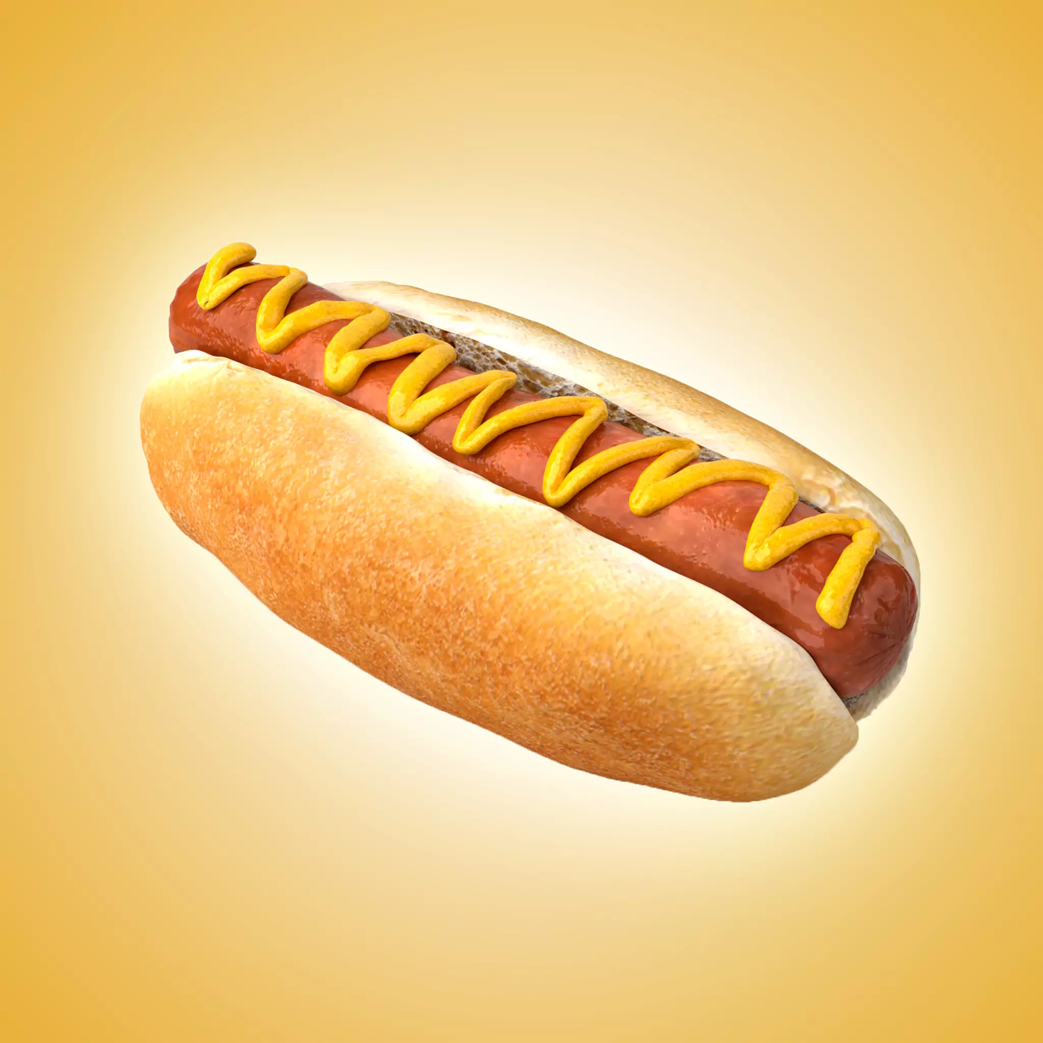 3D Photorealistic Hotdog Model 3D model